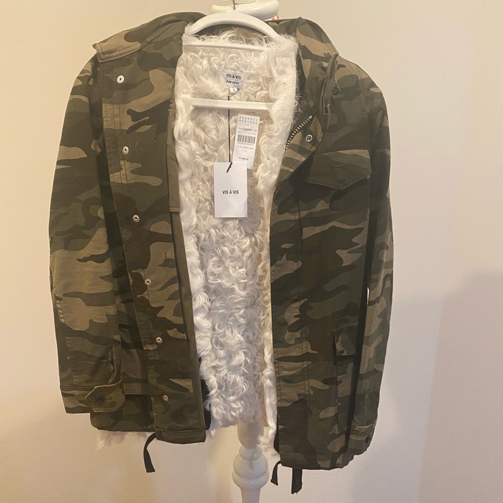 NWT Vis Ā Vis Green Camo Jacket With Removable Liner - Picture 9 of 11
